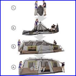 NEW 10 Person 3 Room Tent Instant Hiking Camping Outdoor Cabin Dome Rainfly XL