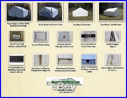 NEW! 12x14x5ft 12.5oz Magnum Outfitter Canvas Wall Tent Camping Elk Hunting