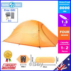 NEW 1 2 Person Tent Ultra Light Hiking Quality 1.3kg Premium Camping Outdoor Man