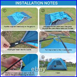 NEW 4 Person Large Anti UV Beach Tent Outdoor Camping Sun Shelter Sunshade Tent
