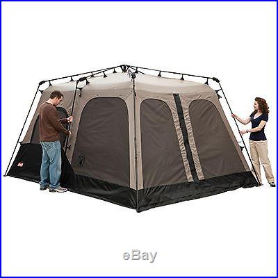 NEW! COLEMAN 8 Person Instant Tent 2 Rooms Waterproof Family Camping 14' x 8