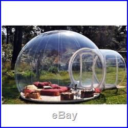 NEW LUXURY Outdoor Single Tunnel Inflatable Bubble Tent Family Camping Backyard