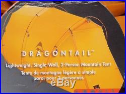 NEW MSR Dragontail 2 person 4 season tent
