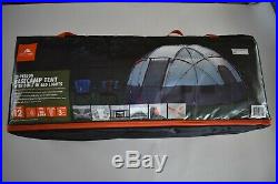 NEW Ozark Trail 12-Person Basecamp Tent with Built-In LED Lights 16'x16'x7'8''H