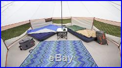 NEW Ozark Trail 8 Person Yurt Camping Tent Outdoor Family with Mud Mat Backyard