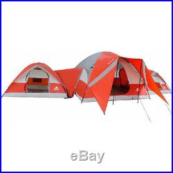 NEW Ozark Trail ConnecTENT 10 person 3 Dome Tent Camping Outdoors Family Orange