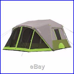 NEWv Ozark Trail 9 Person 2 Room Instant Cabin Tent with Screen Room