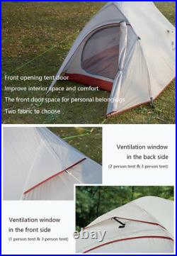 Naturehike Camping Tent Cloud Up 1/2/3 Person Ultralight Outdoor Waterproof Tent