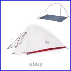 Naturehike Cloud-Up 2 Person Ultralight Backpacking Tent w Ground Mat 20D Gray