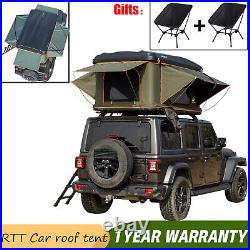 Naturnest 2-3paxs Outdoor Hard Shell Car Roof Top Tent With Ladder SUV Camping