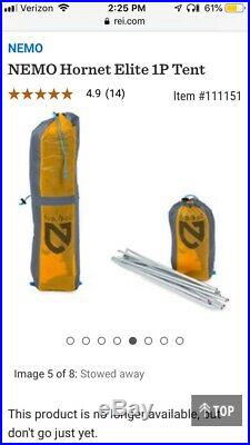 Nemo Hornet Elite Ultralight Backpacking 1Person Tent
