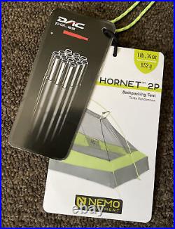Nemo Hornet Ultralight Backpacking 2 Person Tent $399 MSRP! Less Than 2 Lbs