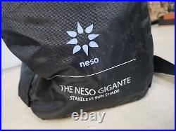 Neso Tents Gigante Beach Shade 11 x11 ft Reinforced Corners Fabric Teal USED