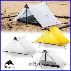 New LanShan 2 3F UL GEAR 2 Person Outdoor Ultralight Camping Tent 3 Season