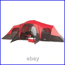 New Large Outdoor Camping Tent 10-Person 3-Room Cabin Screen Porch Waterproof