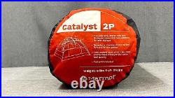 New Marmot Catalyst 2 Person Tent, Red Sun/Cascade Blue Free Shipping