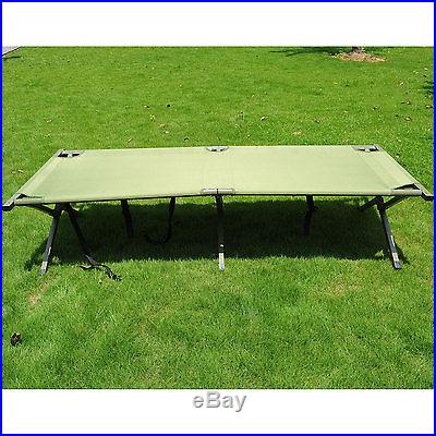 New Outsunny Single Folding Camp Shelter Bed Cot W/ Tent Sleeping Bag Airbed Mat