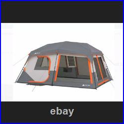 New Ozark Trail 10 Person Instant Cabin Tent With Built-in Led Lights