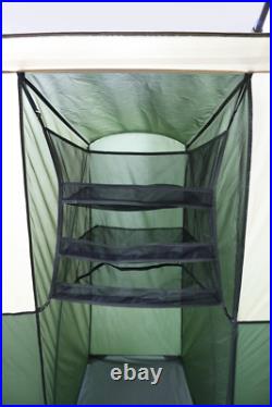 New Style Tent Hazel Creek 12 Person Cabin Tent, 3 Rooms, Green