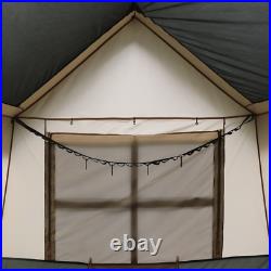 New Style Tent Hazel Creek 12 Person Cabin Tent, 3 Rooms, Green