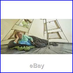 New Teepee Tent 10x10 Sleeps 2 To 6 People Beige Camp Army Shelter Weatherproof