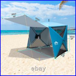 Night Cat Beach Tent Pop Up Sun Shade Shelter Portable Outdoor Camping Fishing