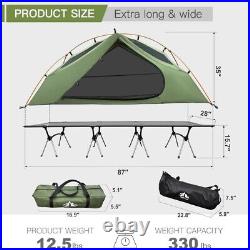 Night Cat Camping Cot Tent Waterproof 1-Person Off-Ground Combo Cot Bed