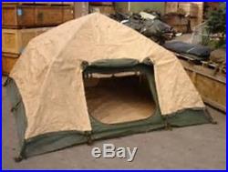 OFFICIAL MILITARY 10x10 SOLDIER CREW TENT ARMY CAMPING HUNTING With FLY & FLOOR