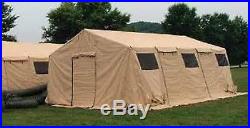 Official Military Base X 305 Tent 18' X 25' OD GREEN or TAN Tactical Shelter
