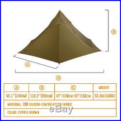 OneTigris 3 Season Double Camping Tent Ultralight Backpacking Tent for Outdoor