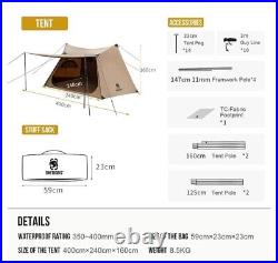 Onetigris solo homestead tc canvas hot tent with stove jack. OD GREEN