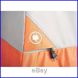Orange 14 Person Cabin Tent 4 Room Camp Camping Family Large Outdoor Base Camp