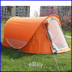 Orange 2-3 Person Camping Hiking Travelling Beach Shelter Pop Up Tent Big SALE