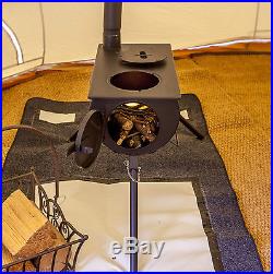 Outbacker Camping Wood burner for Bell Tent, Tipi- With Free Carry Bag
