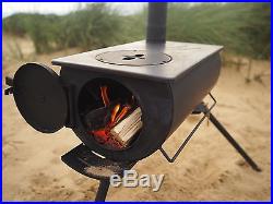 Outbacker Portable Wood Burner Stove For Bell Tent Tipi- With Free Carry Bag