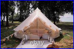 Outdoor 4 Season Waterproof 4M Oxford Bell Tent Glamping Safari Tent Of Camping