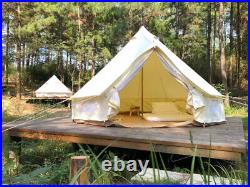 Outdoor 4 Season Waterproof 4M Oxford Bell Tent Glamping Safari Tent Of Camping