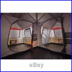 Outdoor Cabin Tent 3 Room L Shape 12 Person Instant Camping Windows Easy Set Up