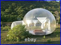 Outdoor Camping Clear Top Garden Transparent Inflatable Bubble Tent with Tunnel