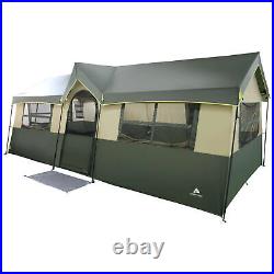 Outdoor Camping Tent Family Cabin Shelter 12 Person Hazel Creek 3 Rooms Large