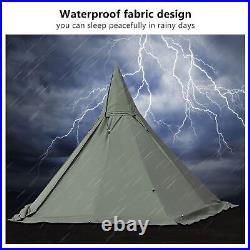 Outdoor Camping Tent Teepee Tent 4 Season 2 Doors Hike Reathable Waterproof Tent