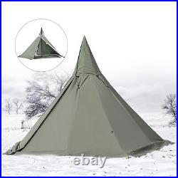 Outdoor Camping Tent Teepee Tent 4 Season 2 Doors Hike Reathable Waterproof Tent