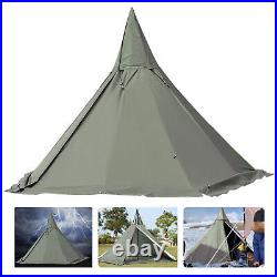 Outdoor Camping Tent Teepee Tent 4 Season 2 Doors Hike Reathable Waterproof Tent