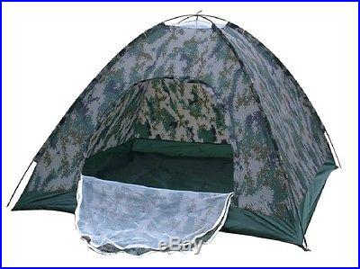 Outdoor Camping Waterproof 4person 4 season folding tent Camouflage Hiking i