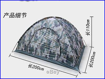 Outdoor Camping Waterproof 4person 4 season folding tent Camouflage Hiking i