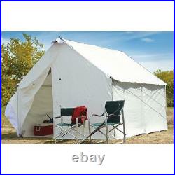 Outdoor Canvas Tent Shelter Bundle Storage Floor Frame Camp Cabin 10 x 12 ft New
