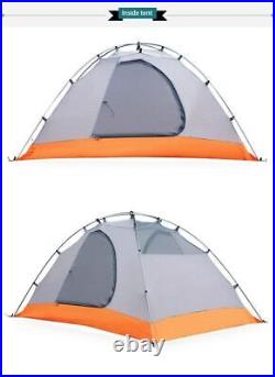 Outdoor Double Layer Ultralight Aluminum Pole Waterproof Windproof Camping Tent