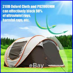 Outdoor Instant Pop Up Tent 5-6 Person Family Portable Waterproof Camping Tent