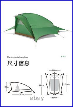 Outdoor Lightweight Double Canopy Tent Waterproof Portable Camping Hiking Tent