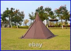 Outdoor Portable Waterproof Camping Pentagonal Teepee Tipi Tent With Stove Hole